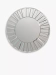 Gallery Direct Mondello Round Glass Frame Mirror, Clear