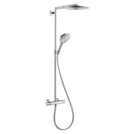 Colonne de douche thermostatique HANSGROHE Raindance S 300 chromé + tablette AddStoris