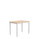 Lanab Group Bord 800x600mm | Flera färger Stativfärg: Silvergrå - Bordsskiva: Ek