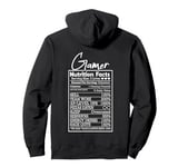 Gamer Nutrition Facts – Funny Design, Gaming Life Pullover Hoodie