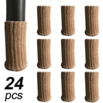 24-pack möbeldynor med hög elasticitet, golvskydd, halkfria golvskydd, stolsbensöverdrag, möbelskydd, passar diameter 1\"-2\"""