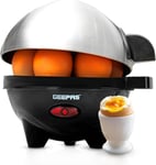 Geepas 3-in-1 Egg Boiler Poacher, 350W | Electric Egg Cooker & Omelette Maker,