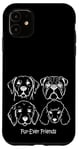 iPhone 11 Dog Face Breeds Fur-Ever Friends Cute Puppy Pet Lover Case