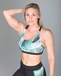 Only Play Aqua Aop Training Bra - Phantom - M