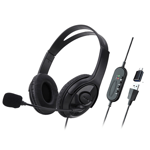 Wired USB Headset with Microphone Type-C for  Skype Office Call Center 1Set P8M2