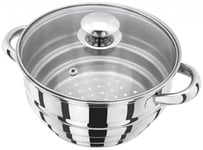 Judge Basics Stainless Steel Multi Fit All Steamer With Glass Lid HX12