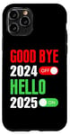 Coque pour iPhone 11 Pro Goodbye 2024 Hello 2025 Happy New Year 2025 Family Matching