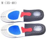 Sport stödkudde gel orthotic sport löpar inläggssulor M 35-40