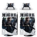 Sticker Ps5,Skin Pour Ps5 Playstation 5 Sans Lecteur Optique Console Et 2 Contrôleurs - The Last Of Us Part Ii