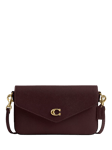 Coach Wyn Leather Crossbody Bag, B4/Merlot