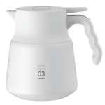 Hario V60 Insulated Stainless Steel Server PLUS 03 - 800ml White