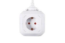 Prokord Power Cube 4x Socket + 2xusb 2.1 Mah 3m - White