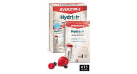 Boisson energetique overstim s hydrixir antioxydant fruits rouge 42g x15