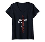 Womens Liverpool Never Give Up Scouser V-Neck T-Shirt