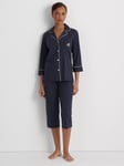 Lauren Ralph Lauren Capri Spot Pyjama Set, Navy