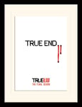 True Blood End Mounted & Framed 30 x 40cm Print, MDF, Multi-Colour, 42 x 32 x 2.4 cm