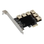 Pci-e Extender Riser 1 - 6 Usb 3.0 Riser Card Pci-e -sovitin Bitcoinin louhintaan