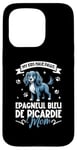 Coque pour iPhone 15 Pro Epagneul Bleu de Picardie Mama