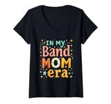 Womens IN MY Band Mom Era Band Mom V-Neck T-Shirt