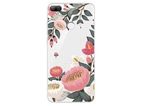 NOVAGO Compatible avec Huawei Honor 9 Lite Coque Souple résistante Anti Choc avec Impression de qualité (Grosse Fleur)