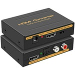 Hdmi Audio Extracteur 4K Hdmi Optical Adaptateur Hdmi Audio Optique 3,5 Mm Séparateur Convertisseur Rca L/R Sortie Stéréo Prise En Charge 4K30Hz Pour Ps5 / 4 Xbox Projecteurs Dvi M[VID061859]