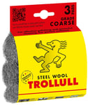 TROLLULL Steel Wool | Wire Wool Pads, 3 DIY Pads coarse 3 enhances the natural