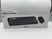 Logitech Pebble 2 Combo Multi-device - K380S Keyboard & M350S Mouse - Black -New