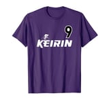 Keirin Purple Number 9 Purple Number 9 Race Wheel T-Shirt