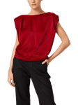 MY ESSENTIAL WARDROBE Estelle Wide Shoulder Top, Burgundy Red