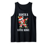 Christmas Costume SANTA'S LITTLE REBEL Funny Children Tank Top