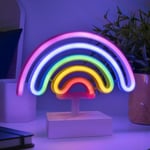 Lampe décorative LED néon arc en ciel multicouleurs l.22 x H.19 cm Paladone