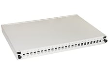 Connetto - Panneau Fibre Optique 19" avec 24 Ports SC simplex ou LC Duplex Profondeur 250 mm Gris avec Accessoires