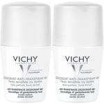 VICHY Déodorant anti-transpirant 48h - roll-on Peau sensible 50ml Rouleau 2x50 ml