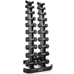 Future 1 - 10kg Hex Rubber Dumbbell Set & Vertical Rack (Commercial Gym Equip)