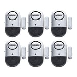 Window Door Alarm 6 Pack Home Security Ultra-Slim Door and Window Alarms