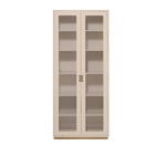 Asplund - Snow Cabinet F D42 Glass Doors - Rose, Ek Sockel - Vitrineskap -  Thomas Sandell & Jonas Bohlin - Beige - MDF/Tre