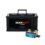 Skanbatt LiFePO4 Batteri 12V 104Ah m/Victron SmartShunt Bluetooth-modul