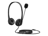 HP G2 - Micro-casque - sur-oreille - filaire - jack 3,5mm - noir ombré - pour HP 245 G9, 256 G8, 25X G9; EliteBook 1040 G9, 64X G9, 65X G9; ProBook 44X G9, 45X G9