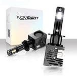 NOVSIGHT H1 LED Ampoule Voiture 66w 300% Super Lumineux Puissant Phare Blanc IP68 éTanche Remplacement HalogèNe Voiture Moto Conversion Kit