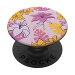 Jolie coque de jardin vintage pour femme et fille Motif fleurs de lys PopSockets PopGrip Adhésif