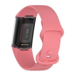 Fitbit Charge 5 - Silikone rem 23mm - Str. L - Mørk pink