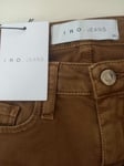 IRO Paris Femmes Jeans Jarodcla Coupe Slim Havana Marron Taille 25W AF878