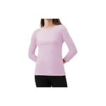 BODYWEAR LTD - Woman's Long Sleeve Round Neck T-Shirt Top - Stylish and Versatile - Casual Wear - Relaxed Fit - Everyday Comfort - Perfect Wardrobe Essential for All Seasons (Baby Pink, UK Size S/M)