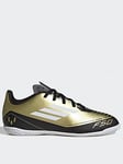 adidas F50 Club Messi Football Boots Indoor - Gold/ Black, Gold, Size 10.5 Younger