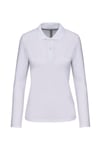 Polo Manches Longues - Femme - K244 - Blanc