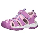 Geox Fille J Borealis Girl A Sandales, Purple/Pink, 39 EU