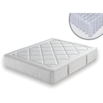 Dormalit - Matelas Ressorts Ensaches 80X200 sevilla, Epaisseur 31 cm, Ressorts indépendants et silencieux avec mousse a memoire de forme