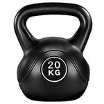 Yaheetech Kettlebell Set HDPE Coated Concrete Kettle Bell Weights Set for Strength Training - Heavy Weight KettleBell for Home Gym Fitness Weight Lifting Bodybuilding,20kg