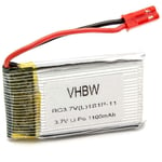 Vhbw - Batterie Li-Polymère 1100mAh (3.7V) Prise jst pour modèle Walkera Dragonfly, hm 5G4