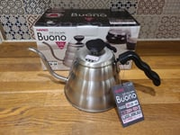 Hario VKB-100 V60 Buono Coffee Drip Gooseneck Stainless Steel PourOver Kettle 1L